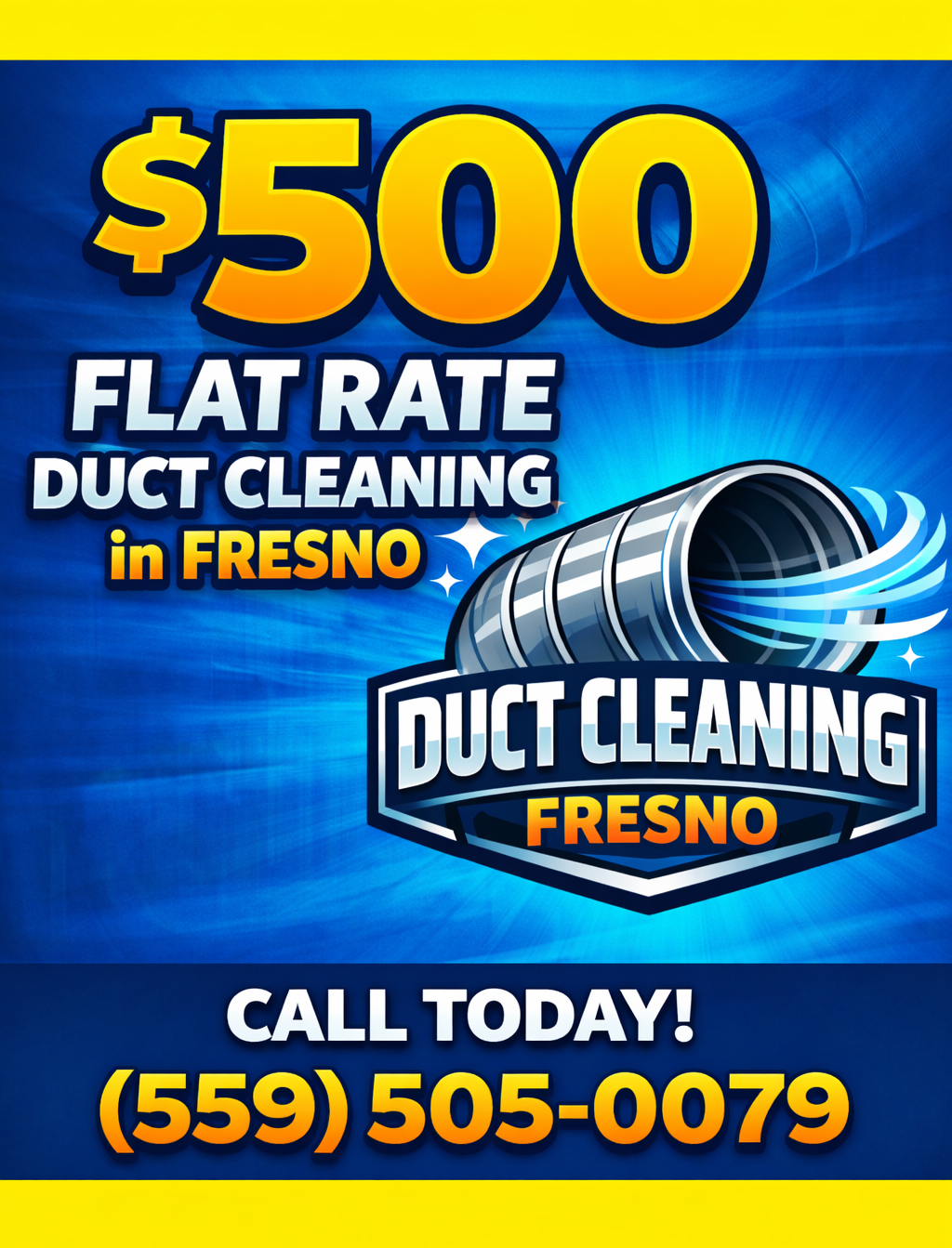 Duct cleaning Fresno hero image - mobile
