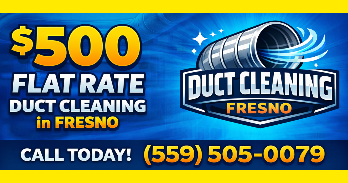 Duct cleaning Fresno hero image - desktop